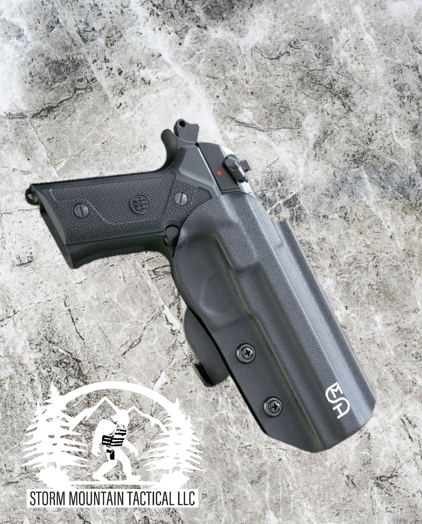 Custom Kydex OWB Beretta holsters handmade in Loveland Colorado by Storm Mountain Tactical